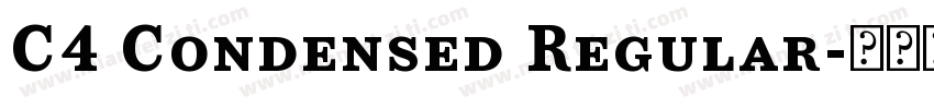 C4 Condensed Regular字体转换